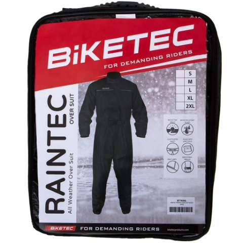 Дождевой комбинезон BIKETEC RAINTEC BT7830 чёрный