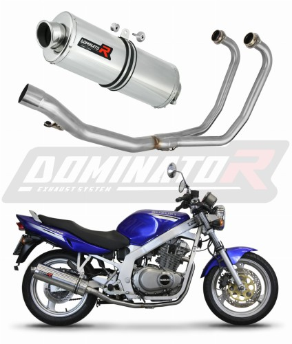 Полная система выхлопа Suzuki GS 500E 1989 - 2009 DOMINATOR овальный