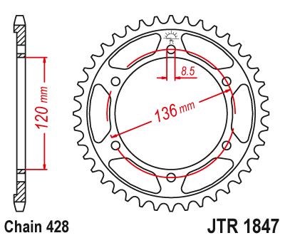 Привідна зірка JT JTR1847.48 (PBR 4324)