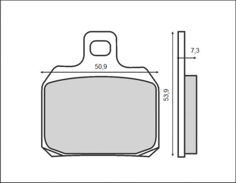 Тормозные колодки BRENTA FT 3035 (FA266)