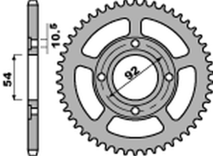 Приводная звезда YAMAHA TZR 50 RR / X-POWER '03-'09 PBR 443245F (JTR1078.45)