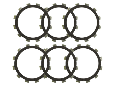 Фрикционные диски сцепления YAMAHA YFM250 RAPTOR '08-'09, TT250R '93-'99, XG250 TRICKER '03-'06 (EBS2370)  BRONCO AT-03656C