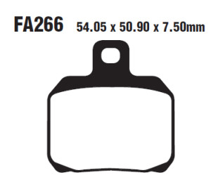 Тормозные колодки EBC FA266HH