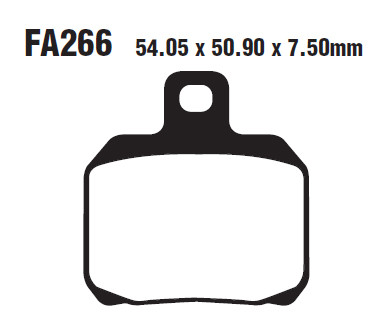 Тормозные колодки EBC FA266HH
