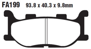 Тормозные колодки EBC SFA199HH