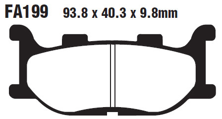Тормозные колодки EBC SFA199HH