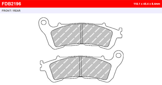 Гальмівні колодки FERODO FDB2196EF