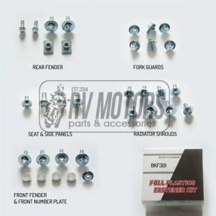 Комплект болтов пластика ACCEL BKF-301 KAWASAKI KX 125/250 '03-'07, KXF 250 '04-'12, KXF 450 '04-'14, RMZ 250 '04