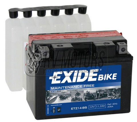 Аккумулятор EXIDE ETZ14-BS = YTZ14-BS