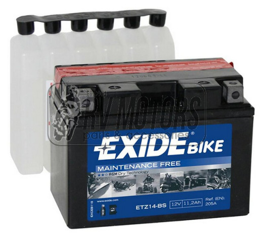 Акумулятор EXIDE ETZ14-BS=YTZ14-BS