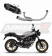 Полная система выхлопа Honda VTR 250 2009 - 2015 DOMINATOR HP3 черный