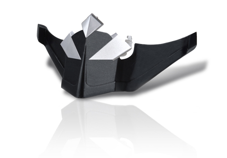 Ніс маски 100% Black/Silver 12966-HM