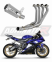 Полная система выхлопа Yamaha YZF R6 2006 - 2016 DOMINATOR GPS