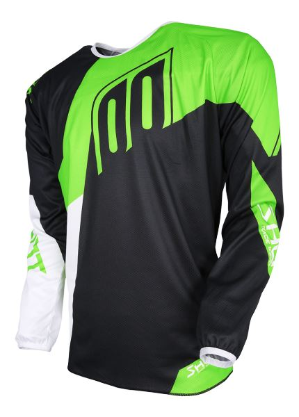 Джерси Shot DEVO ALERT A0D-12C1-A05-10 чёрный/белый/зелёный