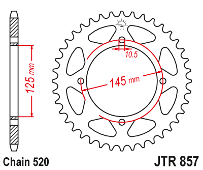 Привідна зірка JR 857.39 (JTR 857.39)