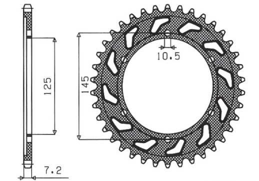 Привідна зірка SUNSTAR 1-4544 42 (JTR 867.42)