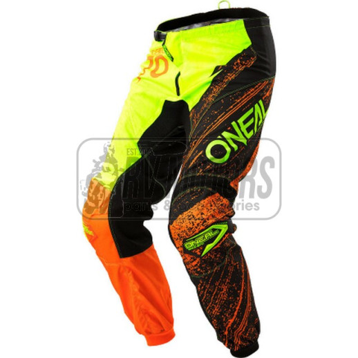Штани O'Neal Element Burnout зелений/оранжевий Розмір 32