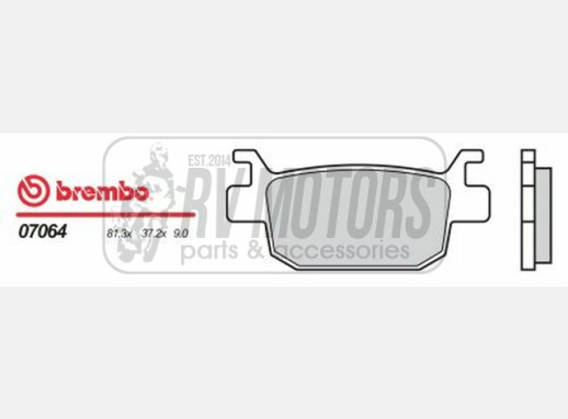 Гальмівні колодки BREMBO BRM 07064