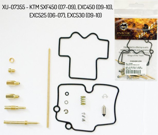 Ремкомплект карбюратора KTM SXF 450 '07-'09, EXC 450 '09-'10, EXC 525 '06-'07, EXC 530 '09-'10 NACHMAN XU-07355
