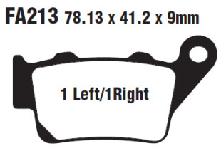 Тормозные колодки EBC SFA213HH