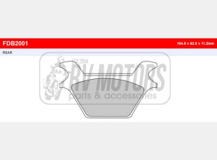 Тормозные колодки FERODO FDB2001P