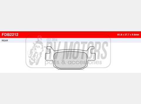 Тормозные колодки FERODO FDB2212AG