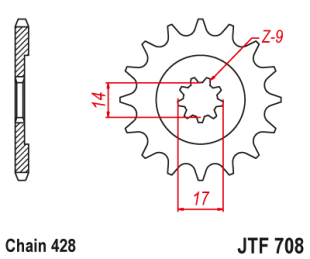 Приводная звезда JT JTF708.13 (PBR 210)
