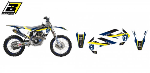 Комплект наклеек HUSQVARNA FC/TC '16-'18, TE/FE '17-'19 BLACKBIRD DREAM 4 E2612N
