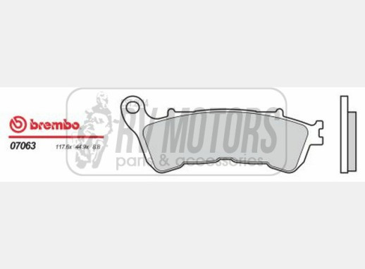 Гальмівні колодки BREMBO BRM 07063XS