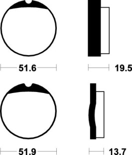 Тормозные колодки SBS 501HF