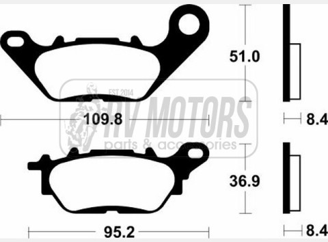 Тормозные колодки SBS 858HF