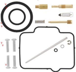 Ремкомплект карбюратора HONDA CR 125R '99 BEARING WORX CK30784 (26-1186)