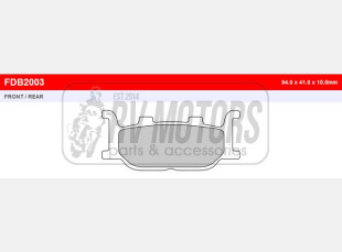 Тормозные колодки FERODO FDB2003P