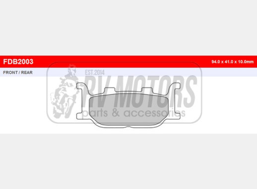 Гальмівні колодки FERODO FDB2003P