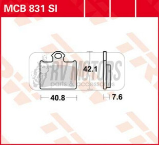 Тормозные колодки TRW LUCAS MCB831SI