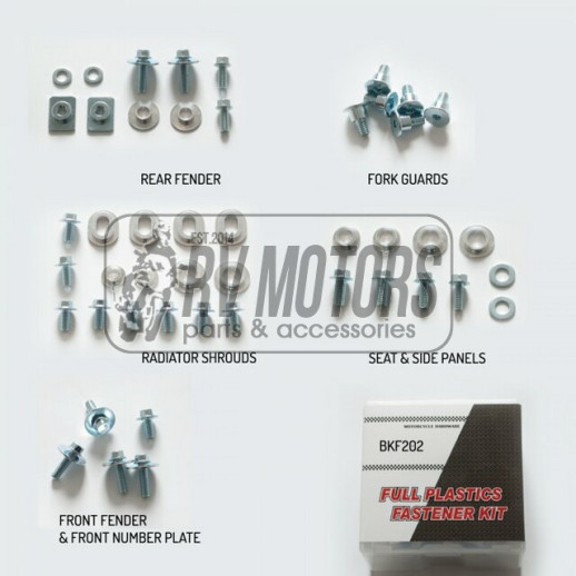 Комплект болтів пластику ACCEL BKF-202 YAMAHA YZF 250 &#39;10-&#39;13, WR 450F 