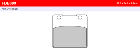 Тормозные колодки FERODO FDB389P