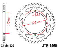 Приводная звезда JT JTR1465.46 (PBR 4418) 