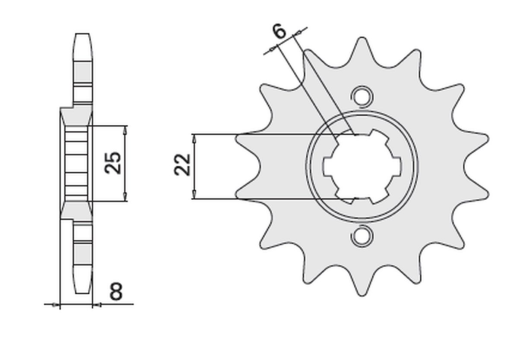 Приводная звезда HONDA (306-15) CHT 28115K (JTF281.15)