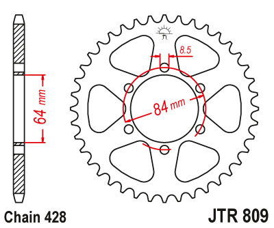 Привідна зірка JT JTR809.49 (PBR 809)