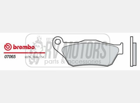 Тормозные колодки BREMBO BRM 07065