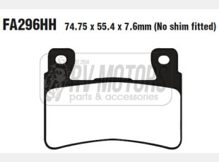 Тормозные колодки EBC FA296HH
