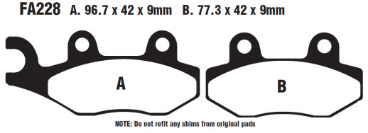 Гальмівні колодки EBC SFA275HH