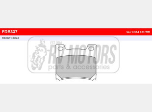 Тормозные колодки FERODO FDB337P