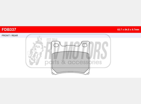 Тормозные колодки FERODO FDB337P