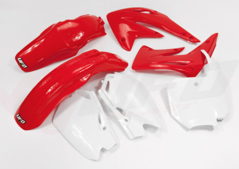 Комплект пластика UFO HONDA CR 85 '03-'17 (белый/красный) (HO109E999) HOKIT109999