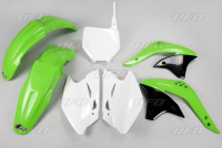 Комплект пластика UFO KAWASAKI KXF 450 '07 (зелёный/белый) (KA209E999) KAKIT209999