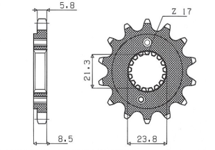 Приводная звезда SUNSTAR 36214 (JTF1322.14)