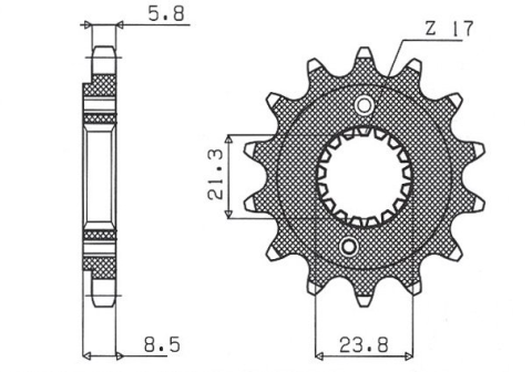 Приводная звезда SUNSTAR 36214 (JTF1322.14)