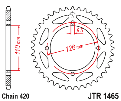 Привідна зірка JT JTR1465.47 (PBR 4418) 